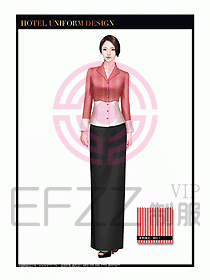 酒店制服西餐咨客服裝設計391