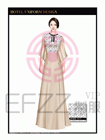 酒店制服西餐咨客服裝設(shè)計(jì)398