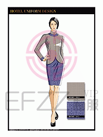酒店服裝中餐服務(wù)員制服設(shè)計(jì)1441