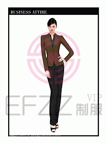 職業(yè)空姐裝制服設計圖502