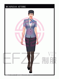 職業(yè)空姐裝制服設(shè)計(jì)圖516