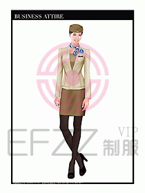 職業(yè)空姐裝制服設(shè)計圖539