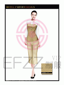 SPA按摩技師服制服設(shè)計(jì)圖1009