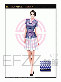 餐飲服務員茶藝師制服設計1449