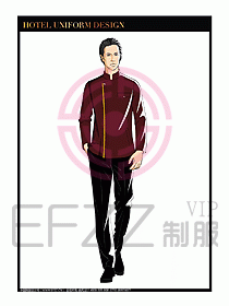 酒店門童保安行李生制服設計927