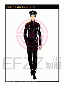 酒店門(mén)童保安行李生制服設(shè)計(jì)942