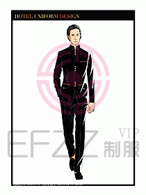 酒店門童保安行李生制服設(shè)計939