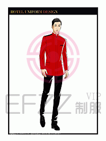 酒店門童保安行李生制服設計967