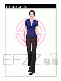 專賣店營業員職業裝設計圖1239