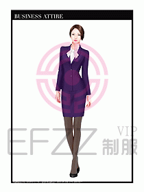 專賣店營業(yè)員職業(yè)裝設計圖1268