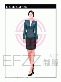 專賣店營業(yè)員職業(yè)裝設(shè)計圖1272