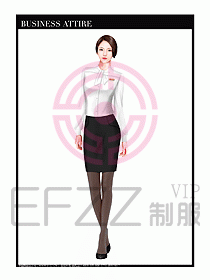 專賣店營業(yè)員職業(yè)裝設計圖1276