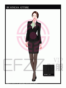 專賣店營業(yè)員職業(yè)裝設(shè)計圖1296