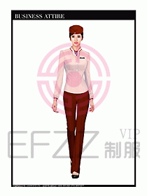 職業(yè)空姐制服設計圖598