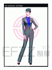 職業空姐制服設計圖623