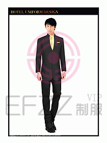酒店大堂服務員制服設計741
