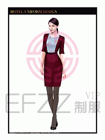 酒店大堂服務員制服設計747