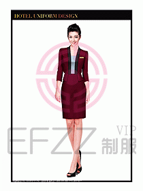 酒店大堂服務員制服設計745