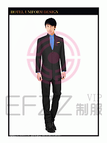 酒店大堂服務員制服設計746