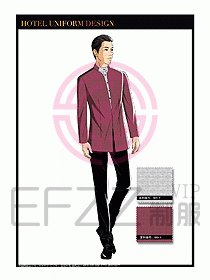 酒店大堂服務員制服設計783