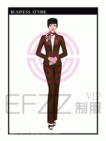 職業(yè)裝空姐服制服設(shè)計(jì)圖645