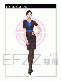 職業裝空姐服制服設計圖660