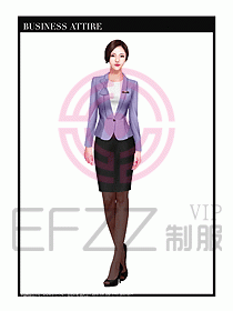 職業(yè)裝空姐服制服設(shè)計(jì)圖672