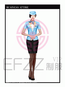 職業裝空姐服制服設計圖685
