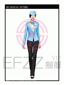 職業裝空姐服制服設計圖695