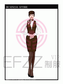職業(yè)裝空姐服制服設(shè)計圖725