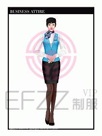 職業裝空姐服制服設計圖727