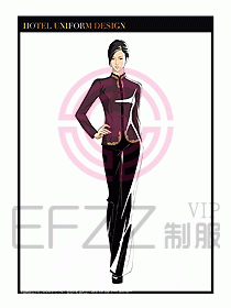 酒店中餐服務(wù)員制服設(shè)計(jì)1578