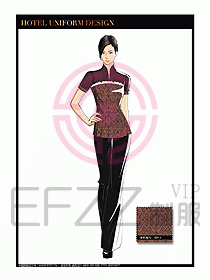 酒店中餐服務(wù)員制服設(shè)計1605