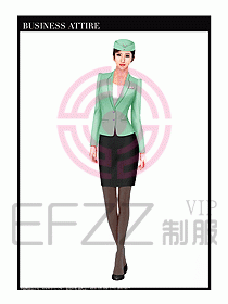 職業(yè)裝空姐服制服設(shè)計圖741