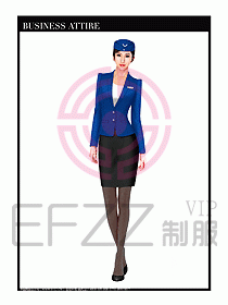 職業裝空姐服制服設計圖742