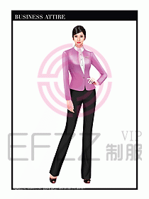 職業裝空姐服制服設計圖746