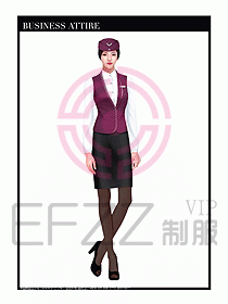 職業裝空姐服制服設計圖765