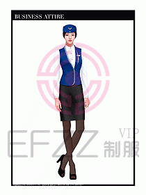 職業裝空姐服制服設計圖767