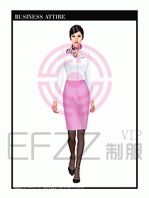 職業(yè)裝空姐服制服設(shè)計(jì)圖773