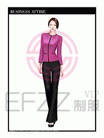 職業裝空姐服制服設計圖781