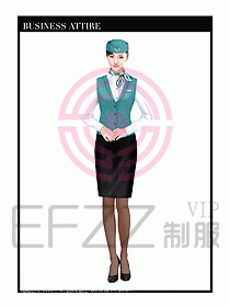 職業(yè)裝空姐服制服設(shè)計圖786