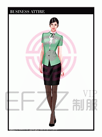 職業裝空姐服制服設計圖791