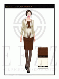 酒店總臺(tái)大堂服務(wù)員制服設(shè)計(jì)圖899
