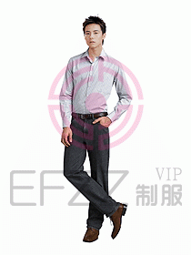 男裝長袖襯衫065