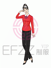 接待服務員服裝089