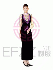 西餐咨客服裝071