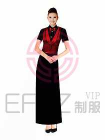西餐咨客服裝101