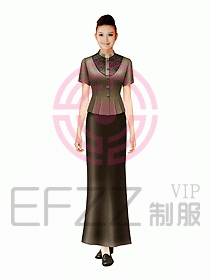 西餐咨客服裝115