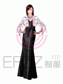 西餐咨客服裝140