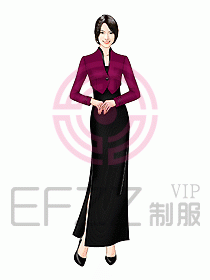 西餐咨客服裝166